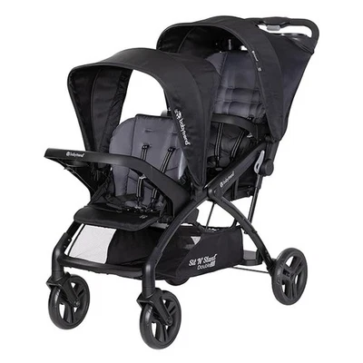 Used in Good Condition Baby Trend Sit N' Stand Double 2.0 Stroller, Dash Black - Image 1 of 4