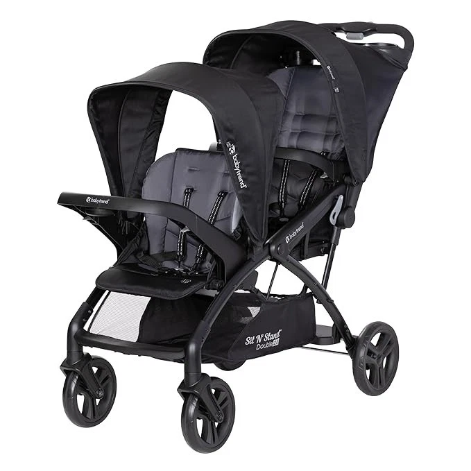 Used in Good Condition Baby Trend Sit N' Stand Double 2.0 Stroller, Dash Black - Image 1 of 4
