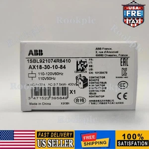 New In Box ABB AX18-30-10-84 AC Contactor US Free TAX - Picture 1 of 2