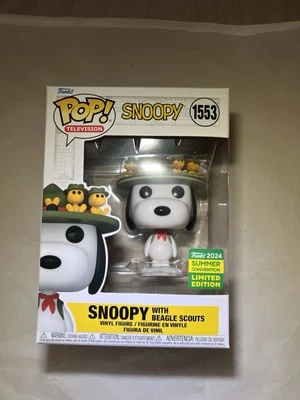 Boneco Funko Pop Vinil Peanuts - Snoopy With Beagle Scouts #1553 SDCC 2024 NOVO - Imagem 1 de 4