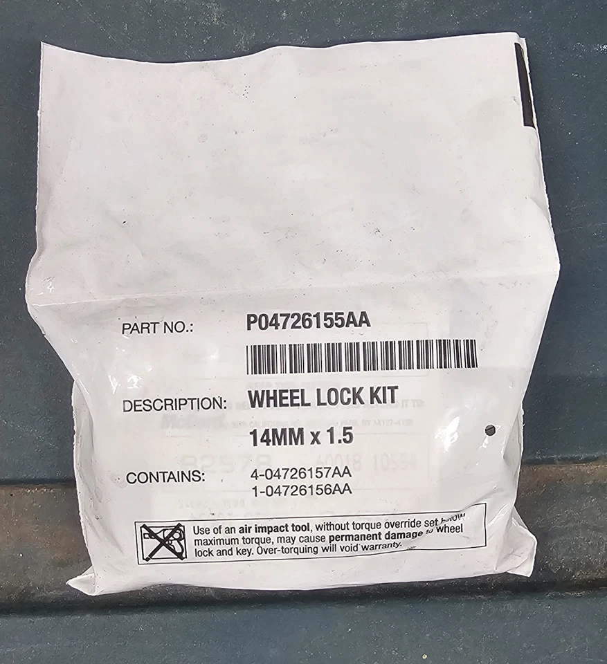 Juego de bloqueo de rueda OEM RAM 1500 Jeep Grand Cherokee 4726155AA Foto 1 de 1