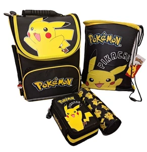 Pokemon Ranzen Set 4 tlg Schulranzen Tornister Schul Rucksack Mäppchen GEFÜLLT - Bild 1 von 12