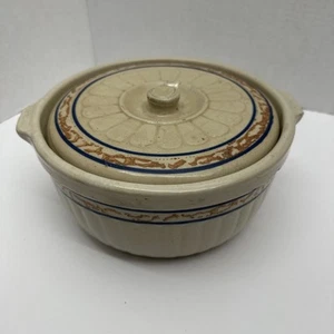 Antique Red Wing Spongeband covered casserole  Grayline - Picture 1 of 17