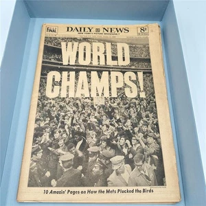 METS WORLD CHAMPS, 17. Oktober 1969 NY Daily News, original komplette Zeitung - Bild 1 von 7