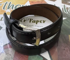 Children Belt Pu Leather Black Color Size medium (24”) - Picture 1 of 1