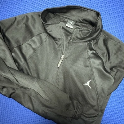 Chaqueta Jordan Dri-FIT Para Hombres 3XL Negra Nike Cremallera Completa Atlética Pista Jumpman Logo Foto 1 de 4