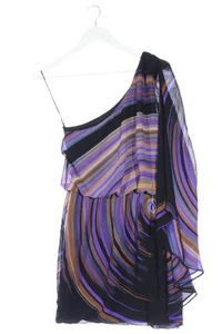 ASOS Vestido de un hombro Mujeres Vestido Talla EU 36 lila-negro-marrón - Imagen 1 de 5