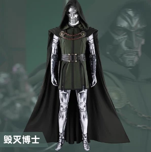 Marvel Doctor Doom Mono Conjunto Victor Von Doom Juegos con disfraces Disfraz de Halloween - Imagen 1 de 19