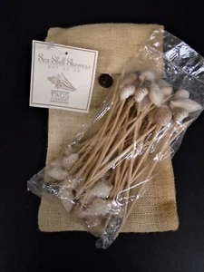 Sea Shell SKEWERS 4" Cena di nozze festa scelte antipasto cocktail stuzzicadenti - Foto 1 di 8