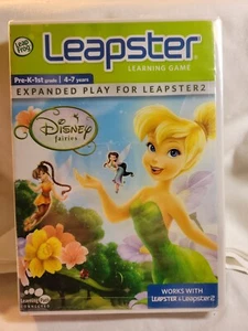 Leapster 1 & 2 DISNEY FAIRIES Shapes Patterns Learning Game Leap Frog - Picture 1 of 2