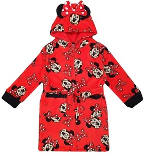 Minnie Mouse Dressing Gown Bathrobe Robe Nightwear 2-10 Years ROBES GIRLS - Picture 1 of 5