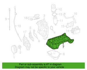 Mercedes Benz Genuine ML 400 ML 350 2012-2015 Oil Pan 2760143100 - Picture 1 of 3