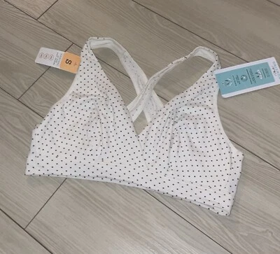 Playtex Maternity Nursing Cross Over Sleep Wire Free Bra 4960 Womens S Small New - Image 1 of 4