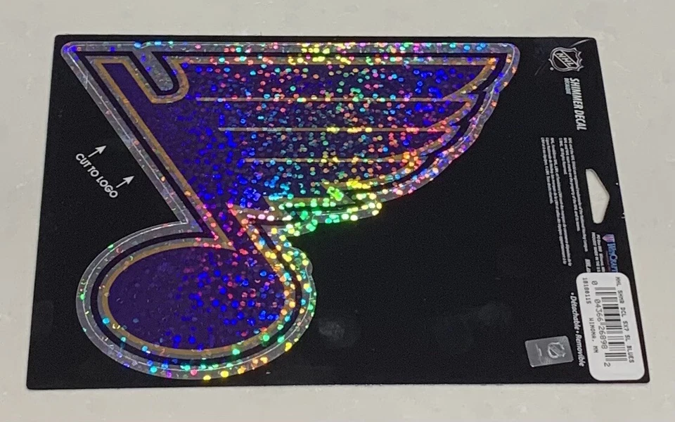 St. Louis Blues Officially Licensed 5 X 7 NHL Shimmer Decal Made By WinCraft! - Image 1 of 1