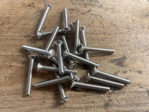 Elektrische Schrauben vernickelt 20 x 3,5 mm x 25 mm erhöhter Scheinwerferschalter - Bild 1 von 7