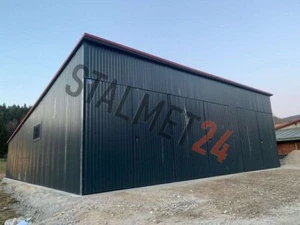 Blechgarage 10x8x3m Fertiggarage KFZ Lager Schuppe, Halle Industriehalle Schuppe - Bild 1 von 6