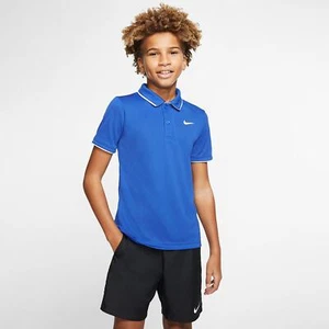 Nike Boy's Tennis Polo Blue Sz Medium BQ8792-480 - Picture 1 of 3