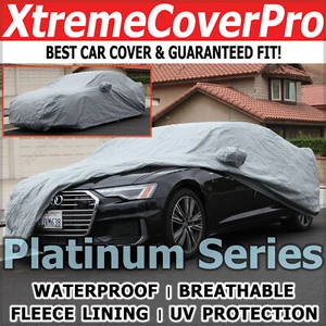 2015 2016 2017 2018 Volkswagen Jetta WATERPROOF CAR COVER W/MIRRORPOCKET GREY - Picture 1 of 11
