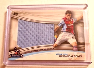 TOPPS Premier Gold 2013/14 Jumbo Blue Memorabilia Card 72/99 ALEKSANDAR TONEV - Picture 1 of 3