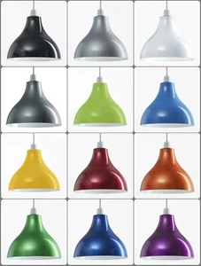 Modern Ceiling Pendant Light Shade Lampshade Easy Fit Modern Contemporary Gloss - Picture 1 of 72