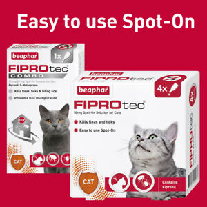 BEAPHAR Flea Tick Lice Treatment Cat Dog SPOT ON & COMBO S M L XL FAST & FREE