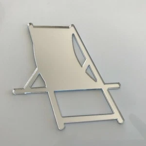 Deckchair Shaped Garden Acrylic Mirrors - Picture 1 of 2
