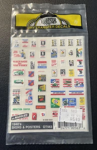 New Woodland Scenics - Railroad Dry Transfer Decal #DT563 1940's Signs & Posters - Picture 1 of 2