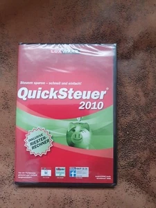 QuickSteuer 2010 (für die Steuererklärung 2009) Sparen,schnell ,ei PC Neu OVP - Bild 1 von 2