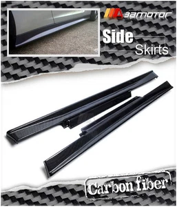 Replacements Carbon Fiber M Style Side Skirts fits 2009-2016 NISSAN GT-R R35 GTR - Imagen 1 de 4