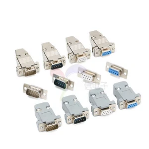 DB9 DSUB Serial RS-232 RS232 Male Female Connector Plug Housing/Hood Solder Type - Picture 1 of 15