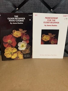 Lot Of 2 The Older Beginner Piano Course by James Bastien Level 1 Paperback - Picture 1 of 5