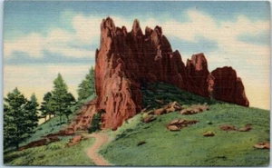 ROCAS ROJAS Boulder Canyon Entrada BOULDER, Colorado CO lino c1952 - Postal - Imagen 1 de 2