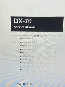 Alinco Dx-70 Servicehandbuch digital - Bild 1 von 1