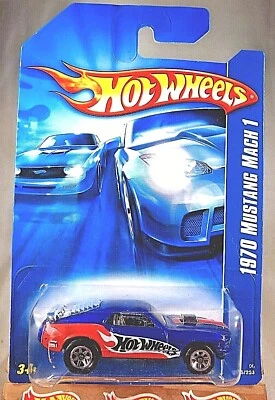 Ford Mustang Mach 2006 Hot Wheels Collector #125 1970 1 variante azul w7Sp 07 tarjeta Foto 1 de 4