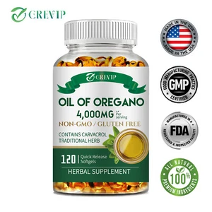 120 pz olio di origano 4000 mg - con carvacrolo - supporto immunitario, salute digestiva - Foto 1 di 12