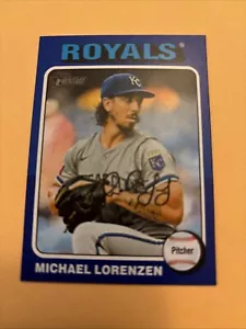 2024 Topps Heritage High Number Michael Lorenzen #603Blue White Border SP Royals - Picture 1 of 4