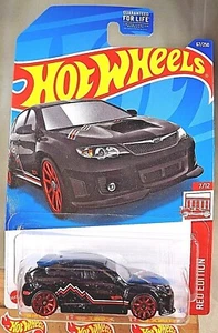 2022 Hot Wheels #67 Red Edition 7/12 SUBARU WRX STI Black w/Red 10 Spoke Wheels - Picture 1 of 5