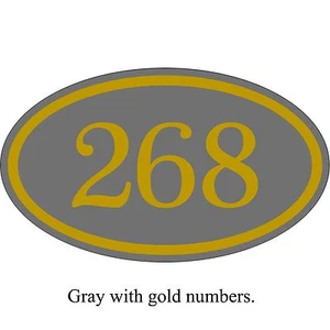 Personalized House Address Number Sign Aluminum Plaque 12" x 7" Custom Colors - Picture 1 of 18