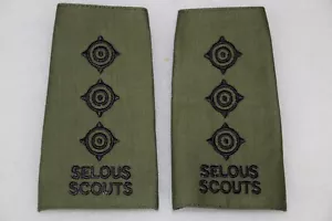 COPY RHODESIAN RHODESIA SELOUS SCOUTS ARMY CAPTAIN RANK EPAULETTES PAIR - Foto 1 di 1