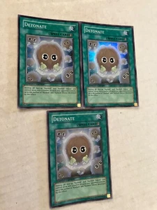 3 detonate limited edition foil spell card yu-gi-oh gaming cards Cscan - Picture 1 of 1