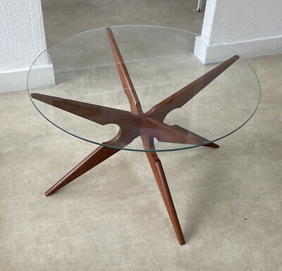 Mid Century Teak And Glass Coffee Table By Vladimir Kagan For Sika Mobler  • 21£