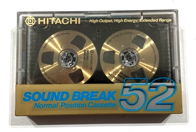 HITACHI SOUND BREAK 52GO casete de audio cinta en blanco sellado Hecho en Japón Tipo I Foto 1 de 2