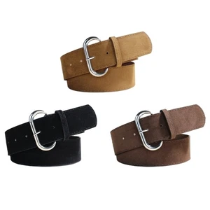 Adjustable Waist Cincher Belt Soft Suedes Material Wide Strap For Women Men - Picture 1 of 11