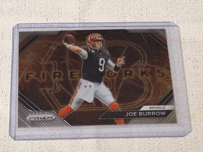 Joe Burrow 2023 Panini Prizm Fireworks Insert #F-8   Bengals F14 - Image 1 of 2