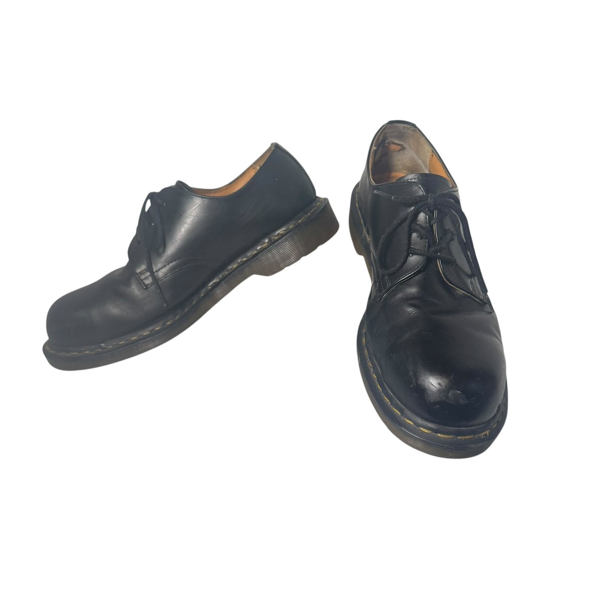Dr. Martens 1925 Steel Toe Black Leather Shoes, Mens Size 12