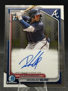 Autógrafo cromado Bowman 2024 #CPA-DG Douglas Glod primer auto Atlanta Braves - Imagen 1 de 2