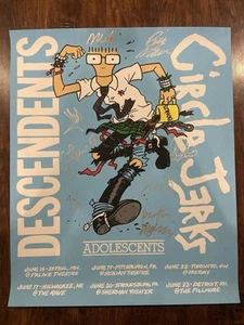 Descendents Circle Jerks 18x22 Signed Limited Edition Poster Milo Keith Morris - Bild 1 von 5