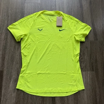 Camiseta de tenis Nike Rafael Nadal Dri-fit Adv para hombre L nueva con etiquetas $105 FD5409-702 voltios Foto 1 de 4