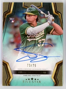 2024 Topps Five Star Autographs Aqua Auto Tyler Soderstrom /75 RC - Picture 1 of 10