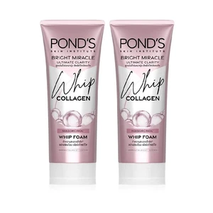 2 x Pond'S Bright Miracle Ultimate Clarity Whip Collagen NIASORCINO Whip Foam - Picture 1 of 6